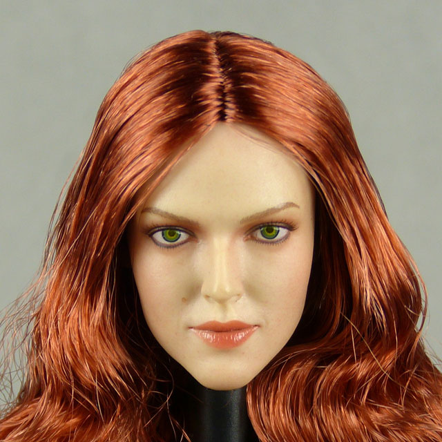 GAC Toys 1/6 Scale Female Caucasian Head Sculpt (Pale Suntan) With Rooted Red Hair